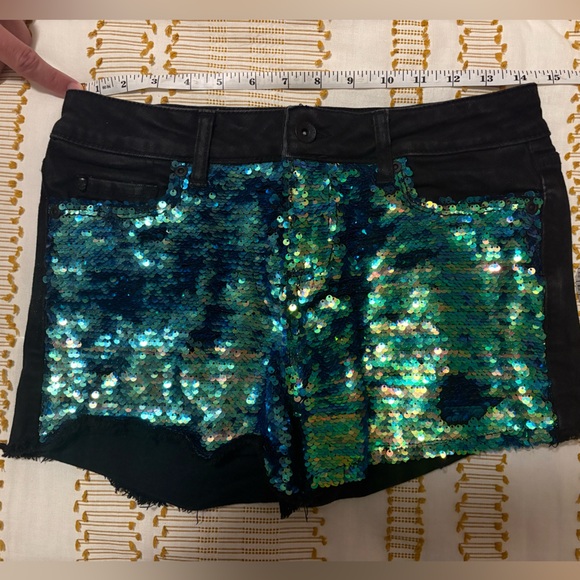 Blackheart low rise denim sequin shorts - Picture 10 of 10